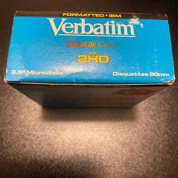 Verbatim DataLife High Density 3.5 inch Microdisks MF-2HD 10 Diskettes Per Pack - Picture 5 of 6